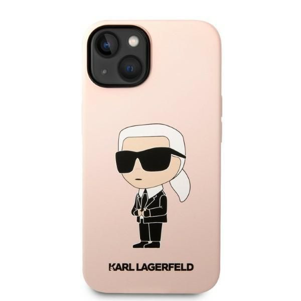 Etui Karl Lagerfeld iPhone 14 Plus 6,7" Różowy Silicon Ikonik