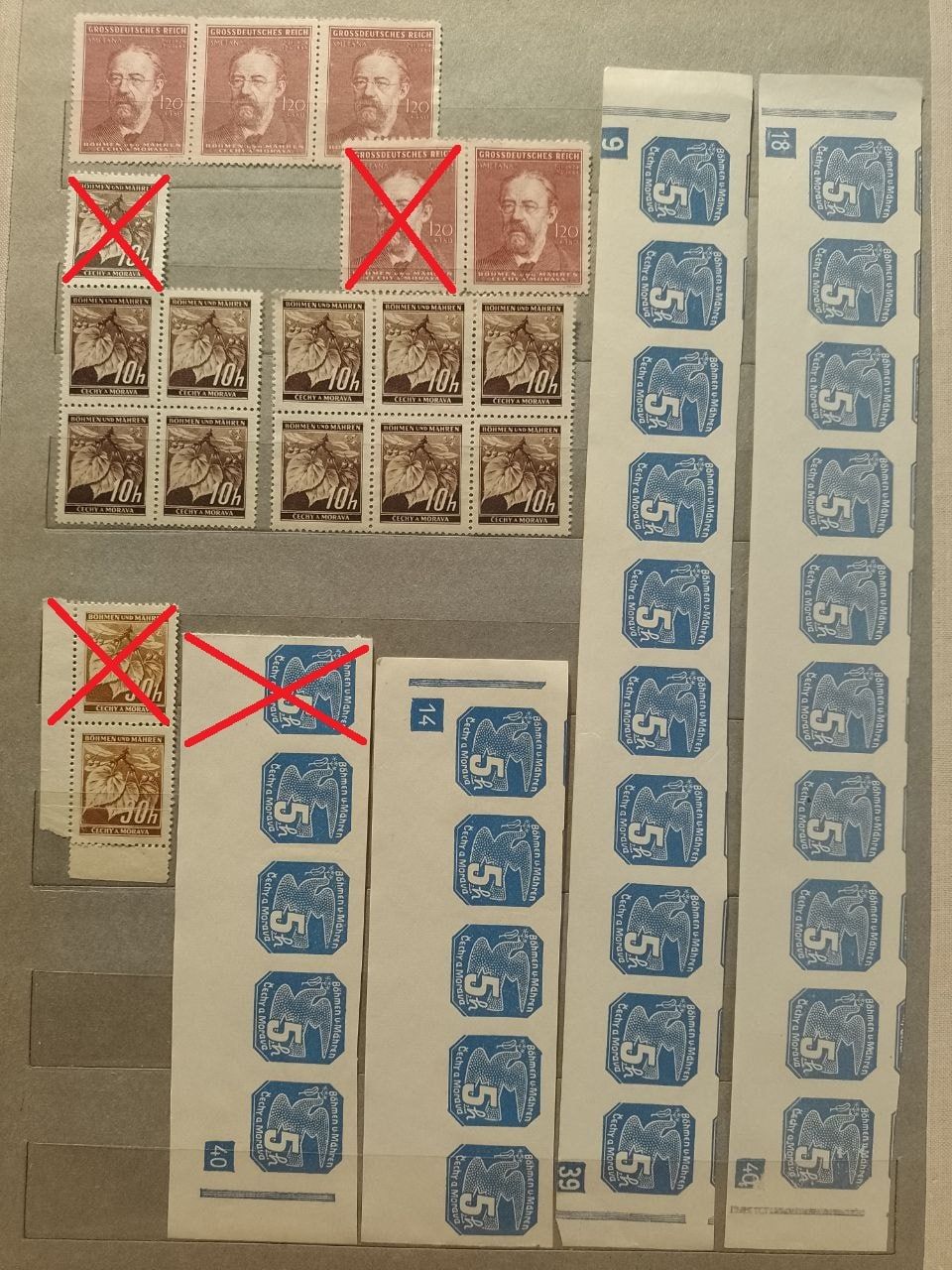 Почтовые марки оккупации Польши и Чехии 1939-1944 гг
