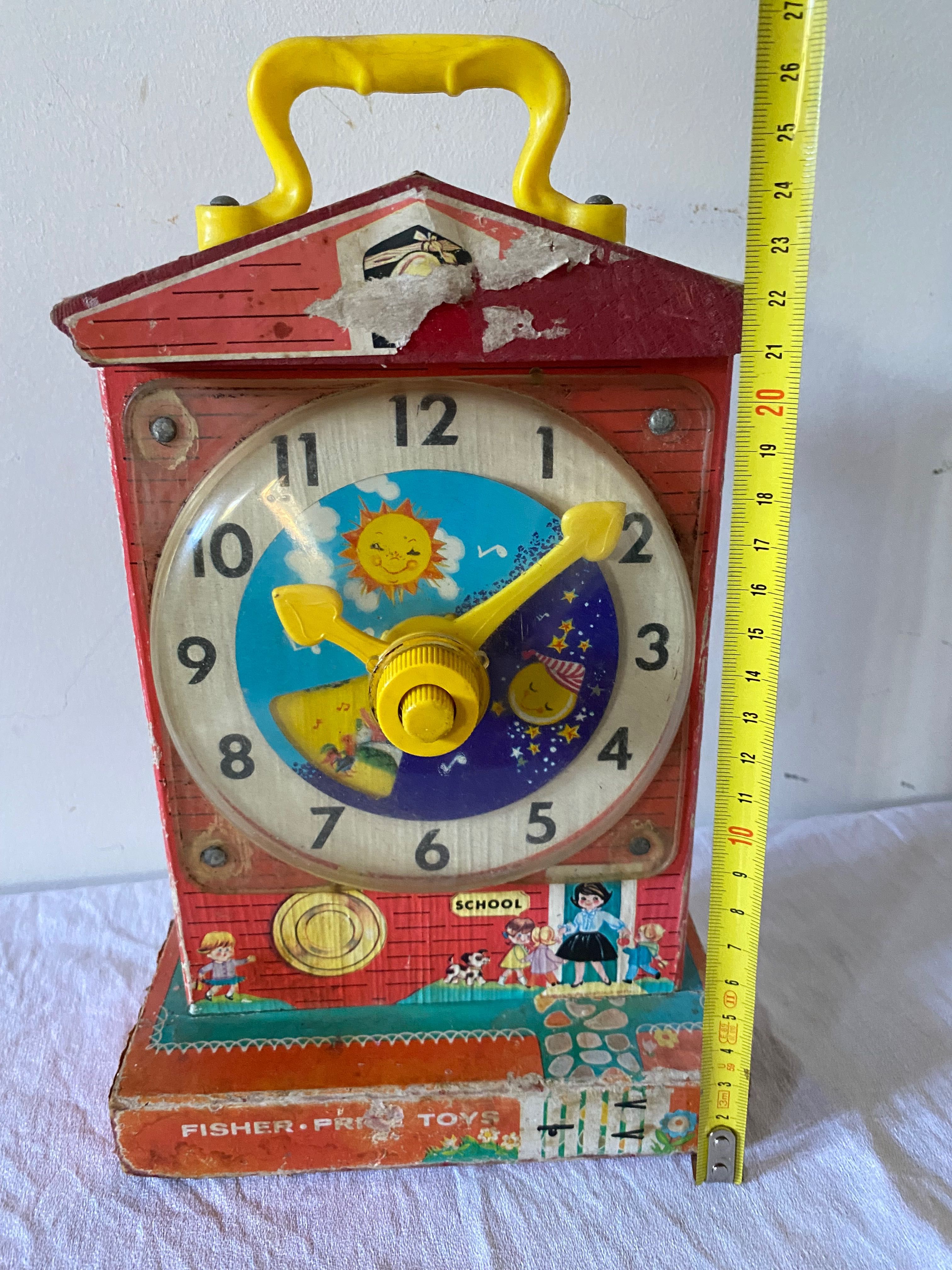 Brinquedo relógio caixa de musica