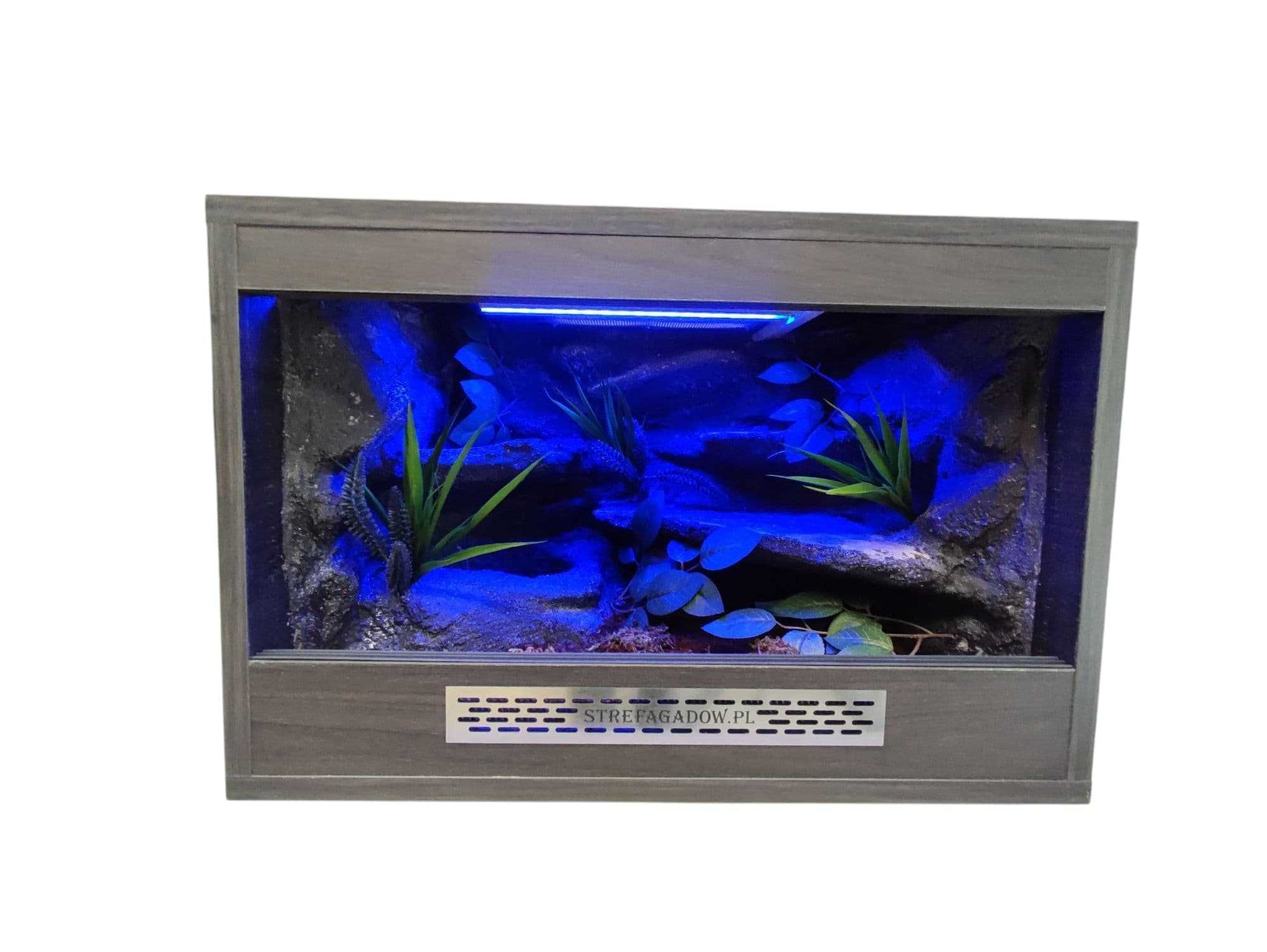 Terrarium pustynne nr715 60/40/40 dla węża boa pyton zbożówka DOSTĘPNE
