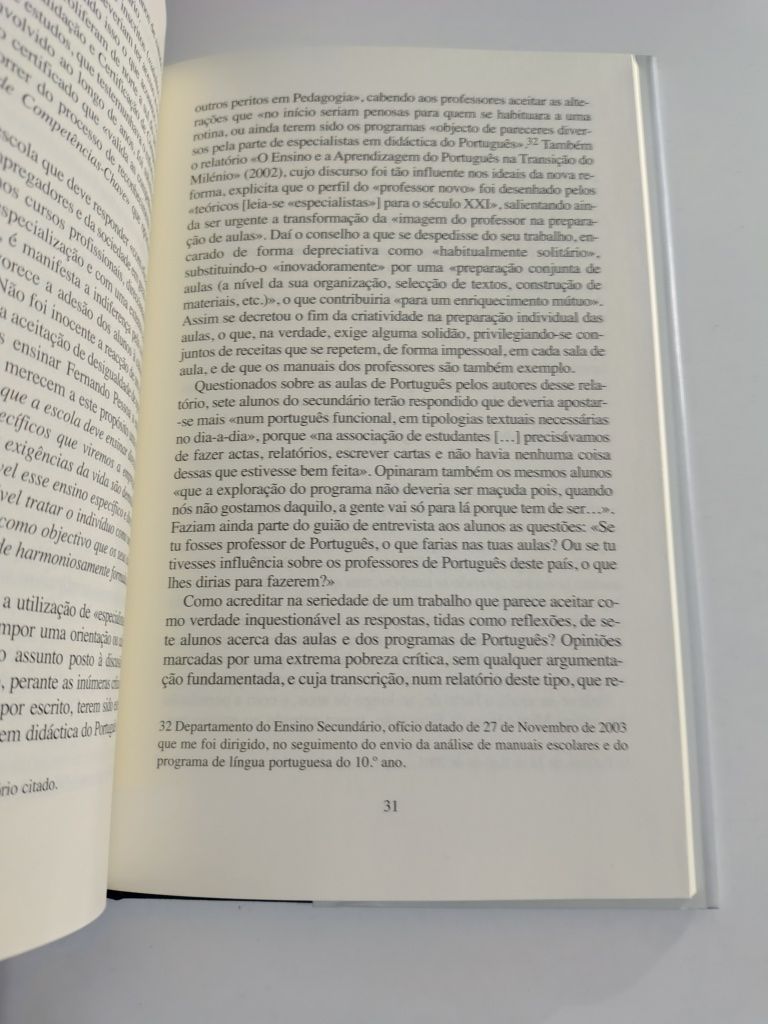 O ensino do Português, de Maria do Carmo Vieira