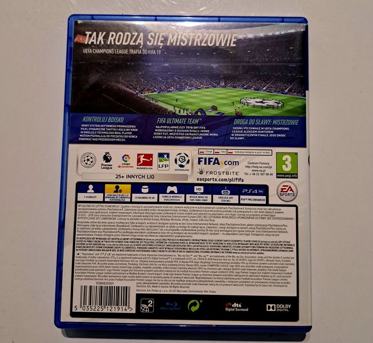 Gra na PS4 FIFA 19 Szybka wysyłka