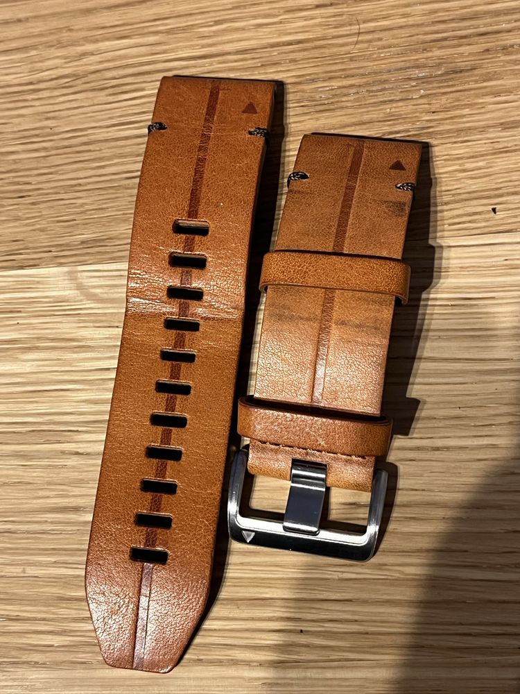 Oryginalny pasek skorzany garmin fenix / tactix 26mm