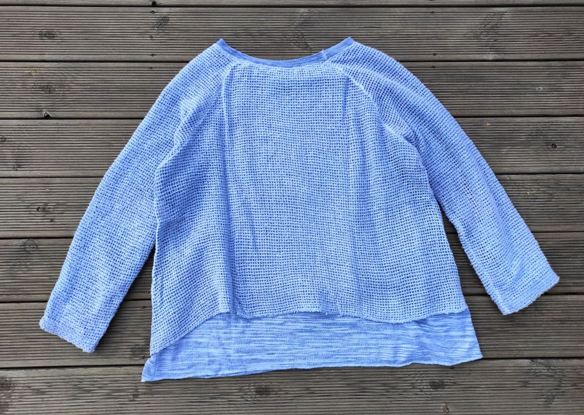 Włoski sweterek warstwowy - one size-M/L
