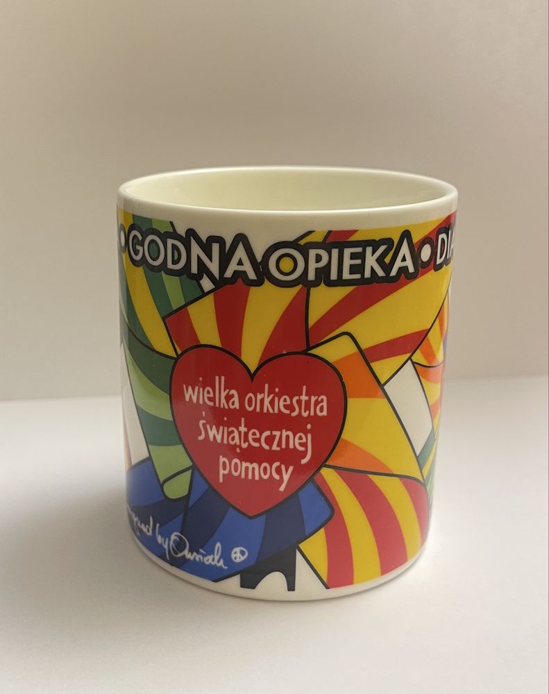 Wośp 23 Finał kubek kolekcjonerski porcelanowy designed by Owsiak