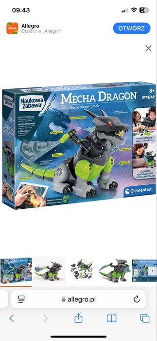 Robot Smok Mecha Dragon Clementoni 50682