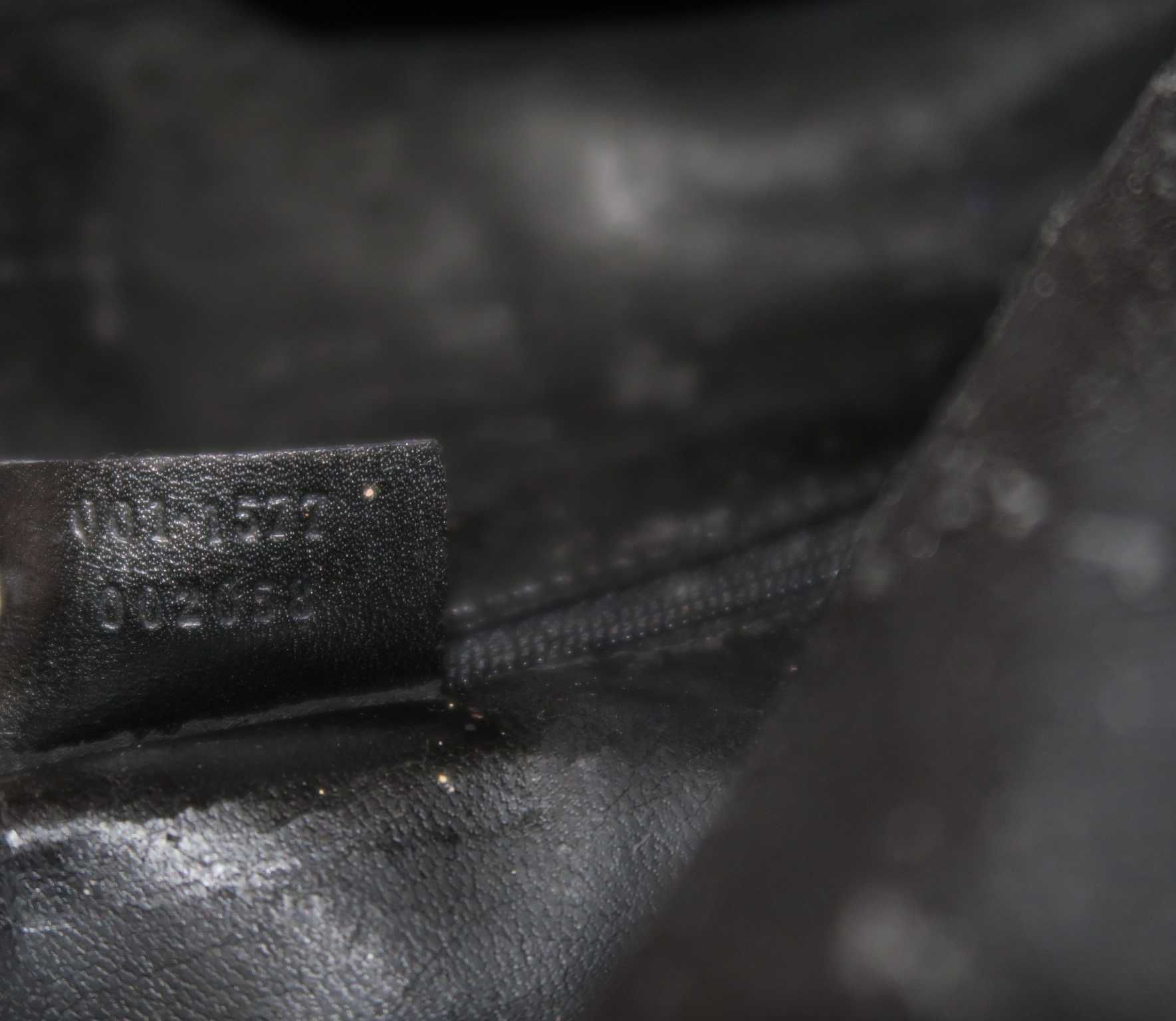 Gucci duża skórzana torebka z bambusową rączką vintage