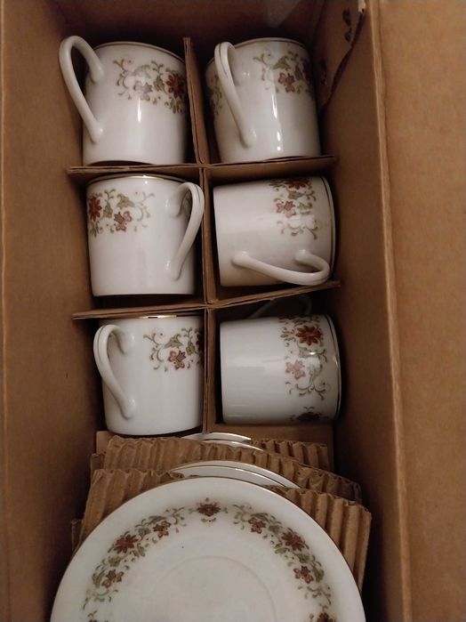 Conjunto de chavenas de café