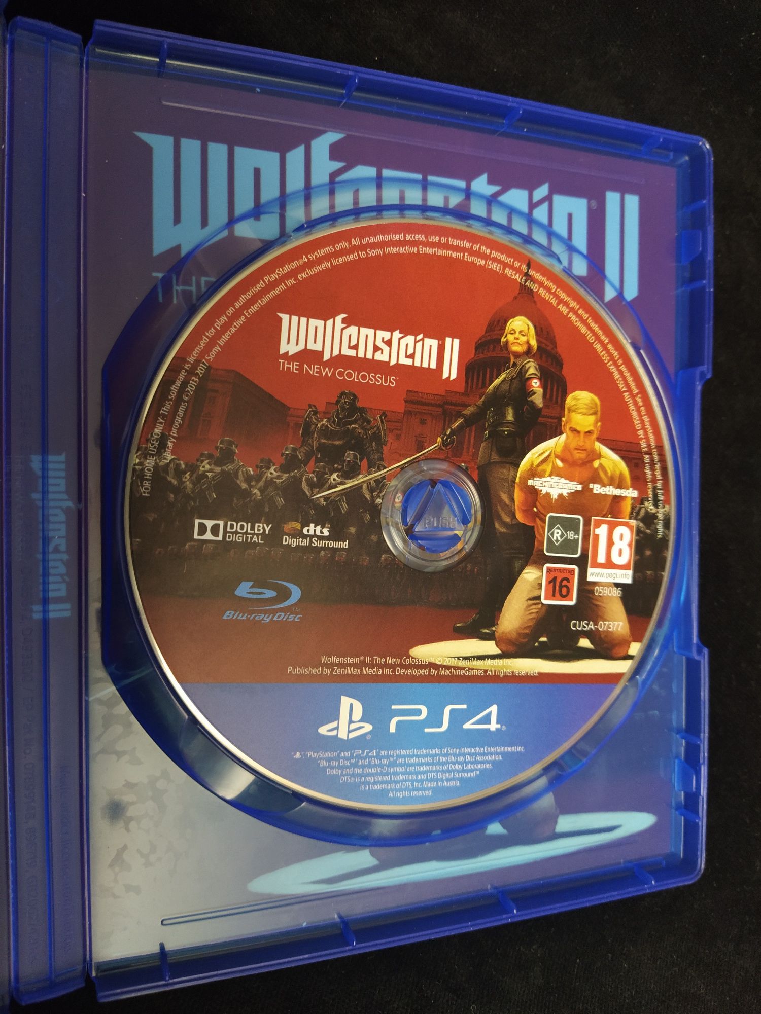 Wolfenstein II The New Colossus na PS4 i PS5 w BDB stanie