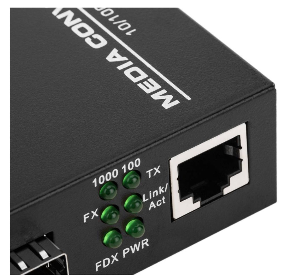 Jednomodowy konwerter światłowodowy 100 Mb / s od LC do RJ45  2szt