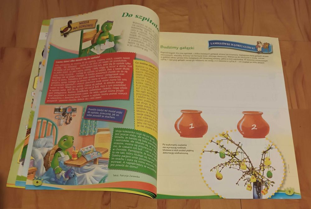 Franklin przepędzamy zimę ! - czasopismo + 50 naklejek + gra planszowa