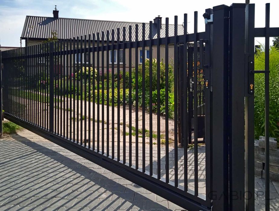 Brama przesuwna z profili pionowych - wys. 1,5/5m plus inne wys i dług