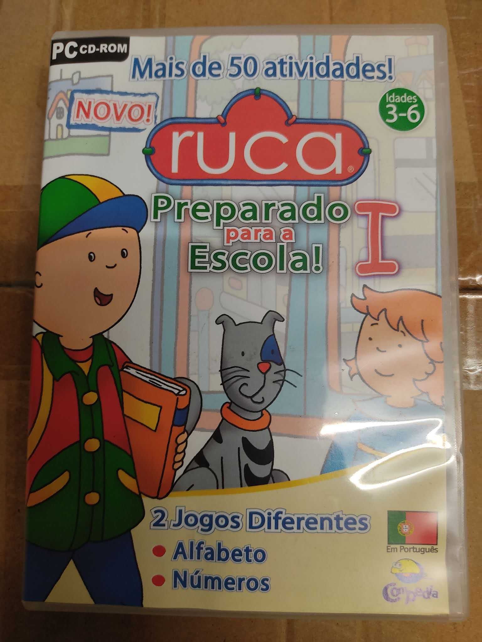 4 cd roms educativos criança