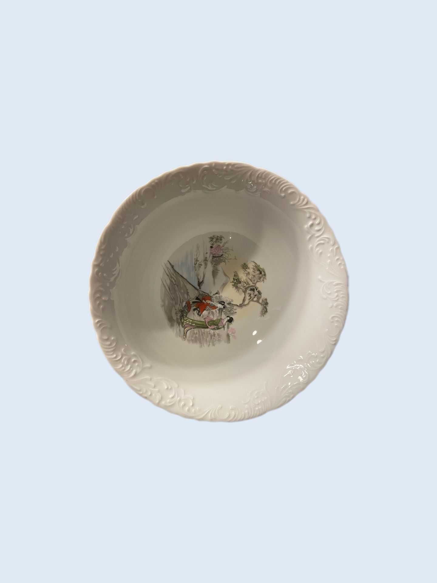 Serviço de jantar em Porcelana SPAL motivos ilustrativos Chineses.