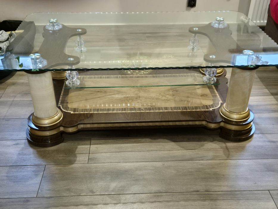 Stół szklany,ława, ręcznie wykonany