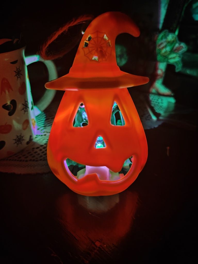 Halloween Wielobarwna lampa