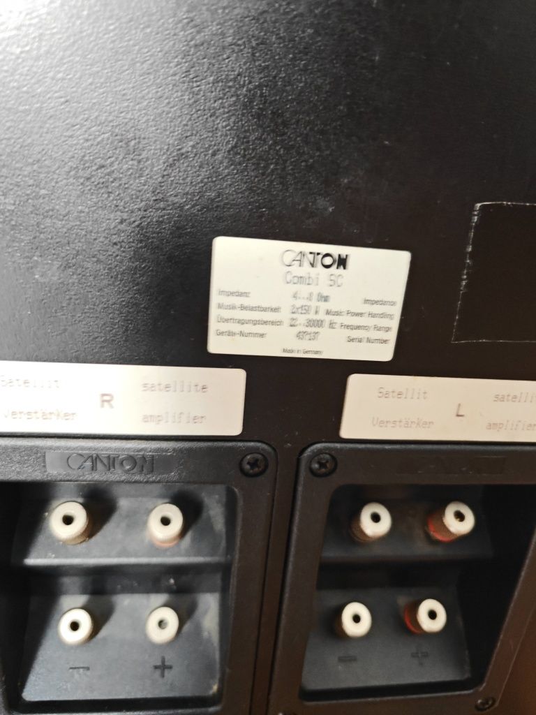 Canton combi cs z subwooferem kablami i Control unit3