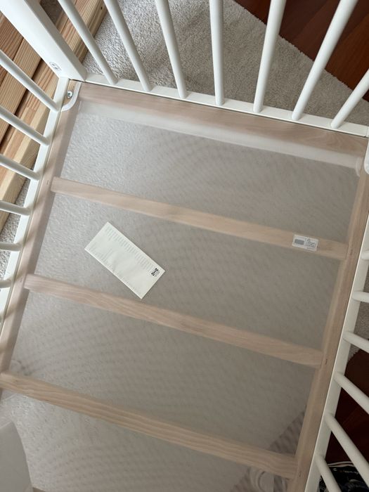 Berço, branco + Colchao de molas ensacadas - 60x120 cm