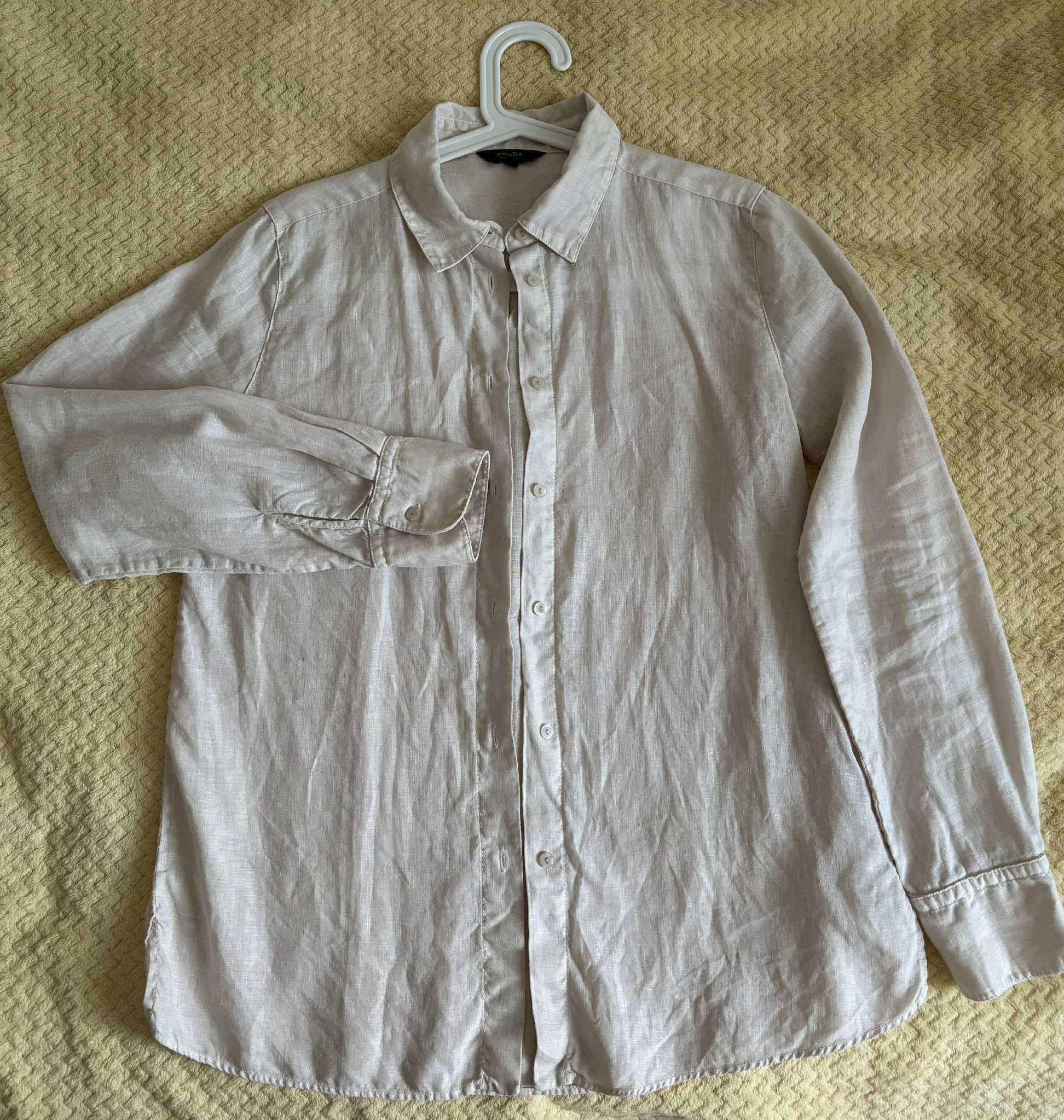 Koszula lniana damska MASSIMO DUTTI [rozmiar XS]