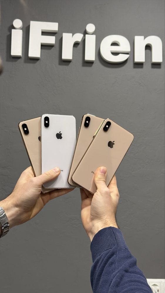 Iphone XS max 64/256gb gold, silver 100% батарея