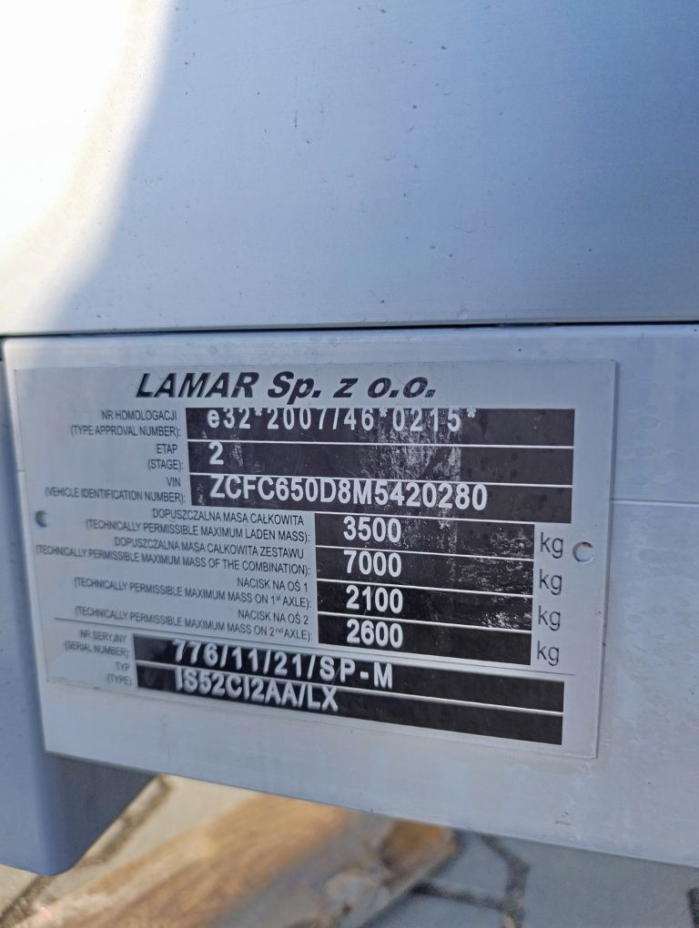 ZABUDOWA iveco master sprinter skrzynia + plandeka Firana igła !!!