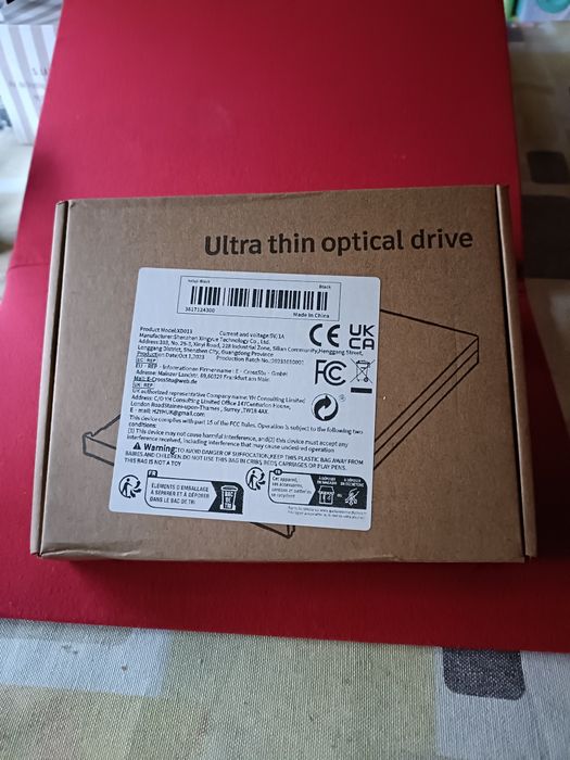 Leitor de CD e DVD portátil
