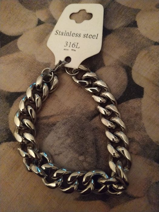 Pulseira em aço inoxidável