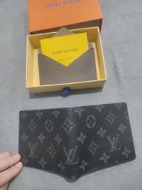 Portfel Louis Vuitton czarno szary jak na zdjęciach nowy