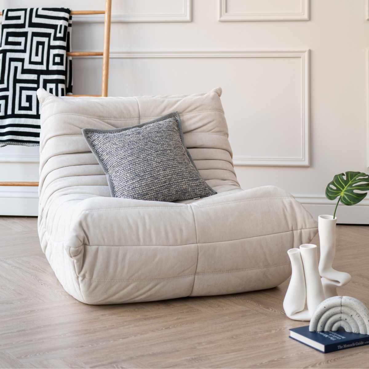 NOWOCZESNA Leniwa SOFA Wypoczynkowa | Pojedynczy FOTEL do Salonu