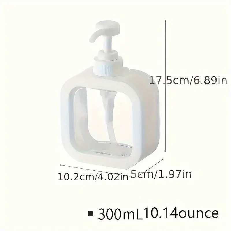 Biały Dozownik do mydła płynu pojemnik łazienkowy 300 ml