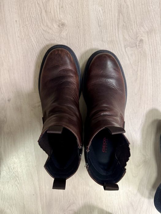 Botas Chelsea Geox Amphibiox Castanhas