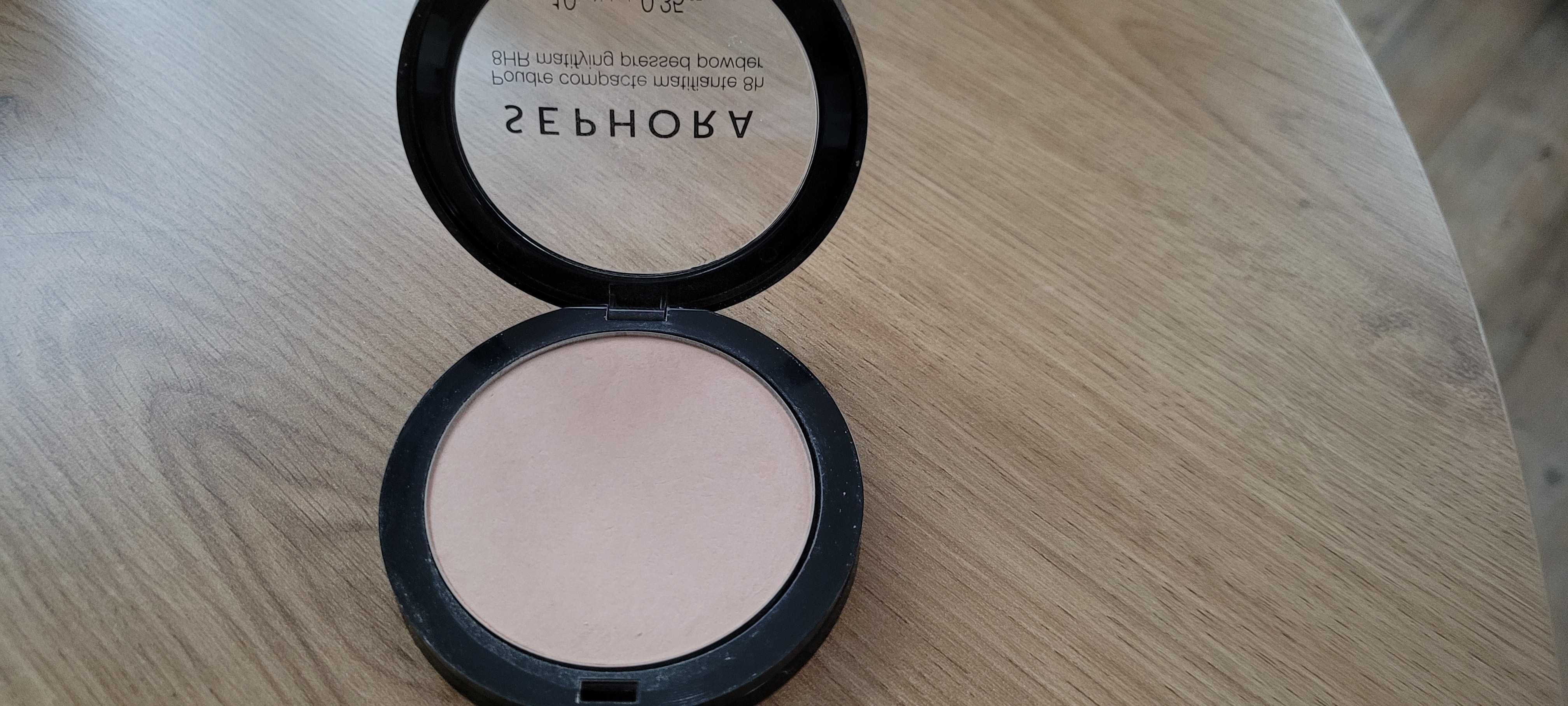 podkład Sephora poudre compacte matifiante Clair light (20)