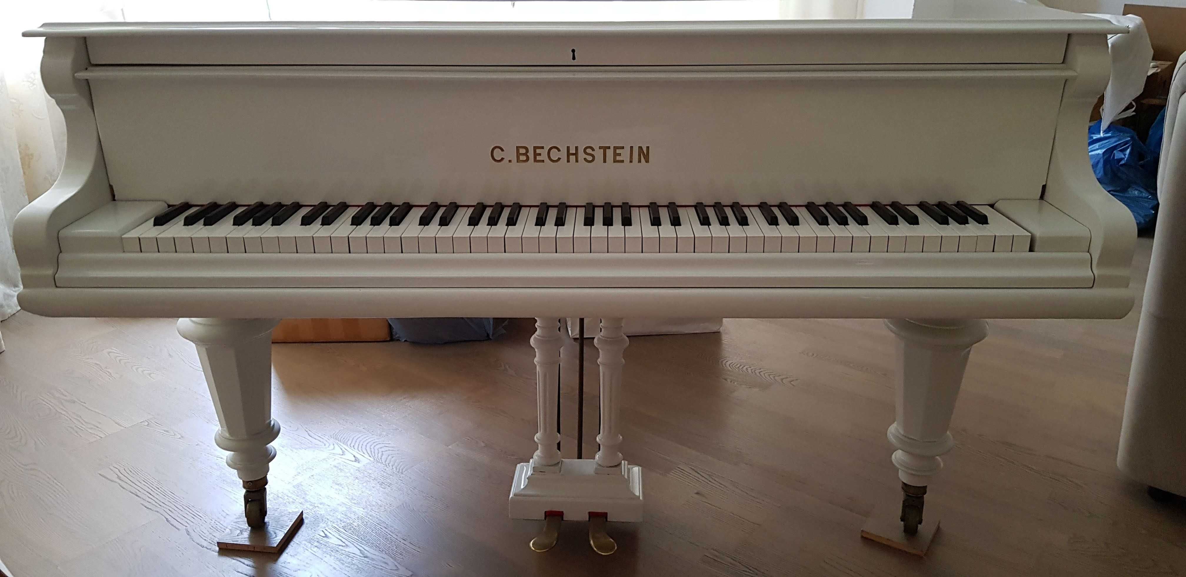 Sprzedam fortepian C.Bechstein 2,20 m biały mały koncert