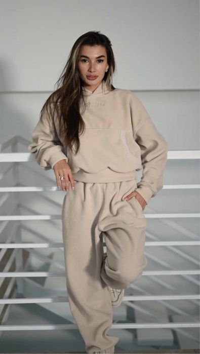 Костюм теплый зимний из плюшевой ткани размер m/l