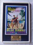 Moldura Filme Blue Hawaii com Autógrafos (A4)