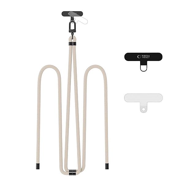 Smycz Tech-Protect C7S Rope Crossbody Strap - beżowe