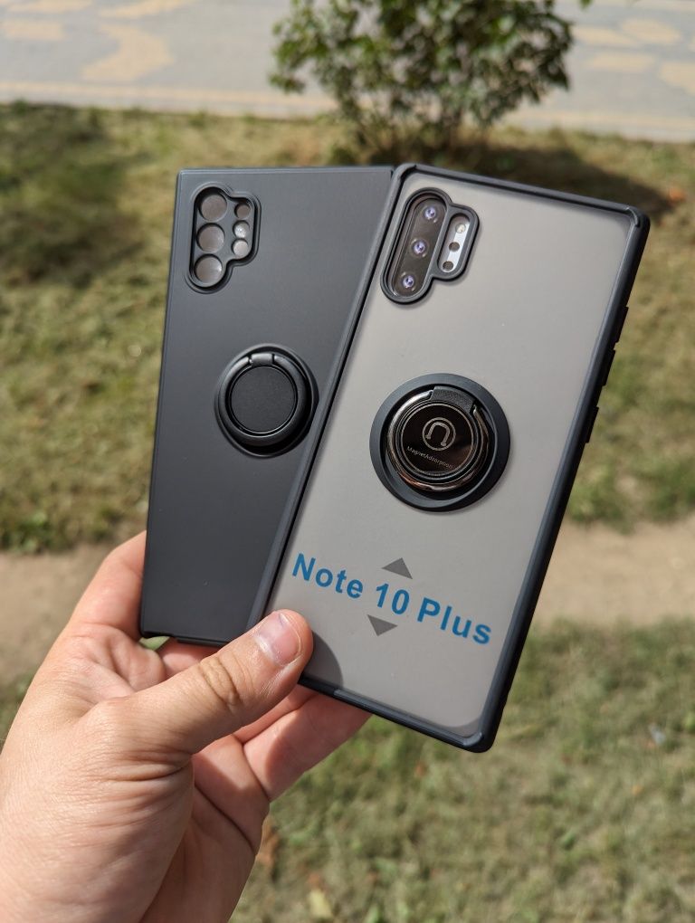 Противоударный чехол SAMSUNG Note 10 ВСЕ МОДЕЛИ с кольцом софт тач
