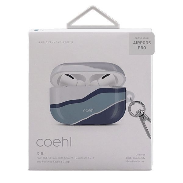 Uniq Etui Coehl Ciel Airpods Pro Niebieski/Twilight Blue