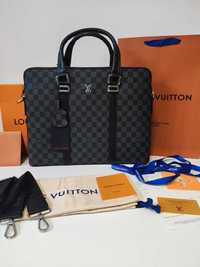 Męska torba aktówka teczka damska Louis Vuitton, skóra 2020