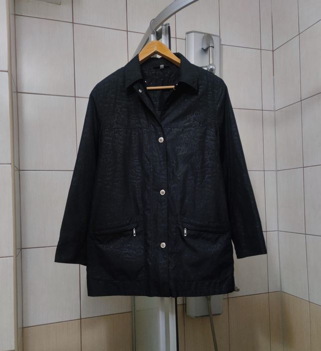 Kurtka czarna XL damska wiatrówka classic sport retro drip premium vin