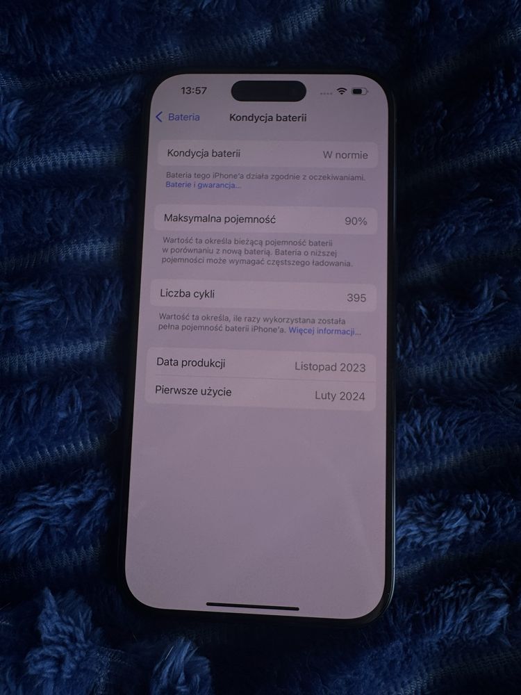 Apple Iphone 15 PRO 256 GB Blue Tatinium