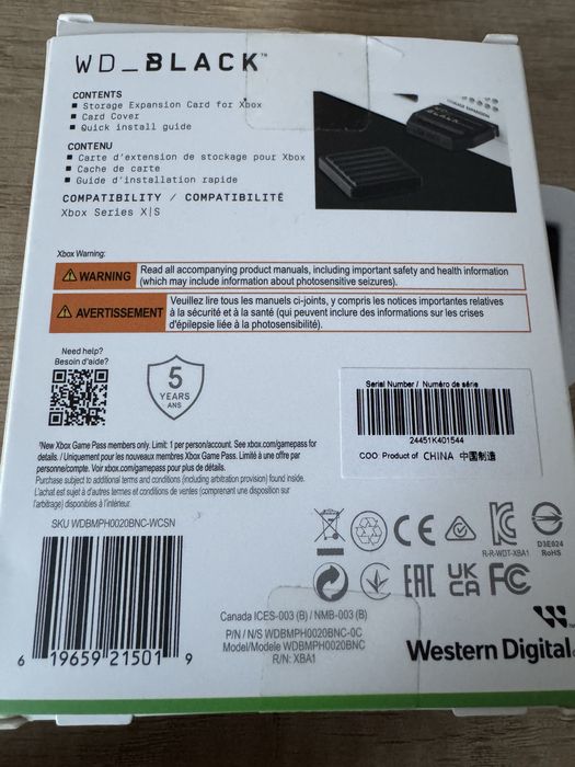 Xbox Series X/S Karta Pamięci 2TB
