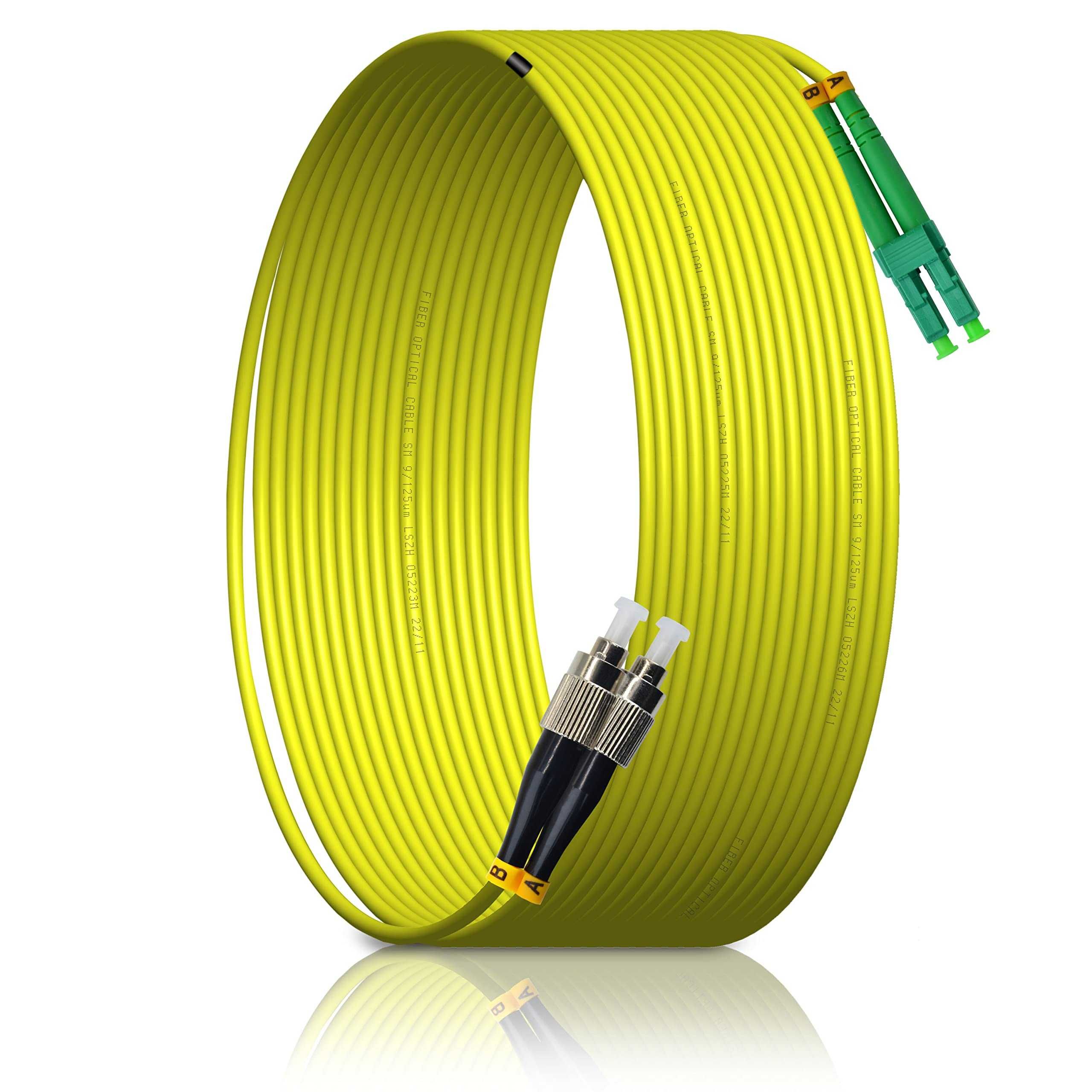 3M LC/APC do ST/UPC Kabel światłowodowy SM DX LSZH 3,0 mm