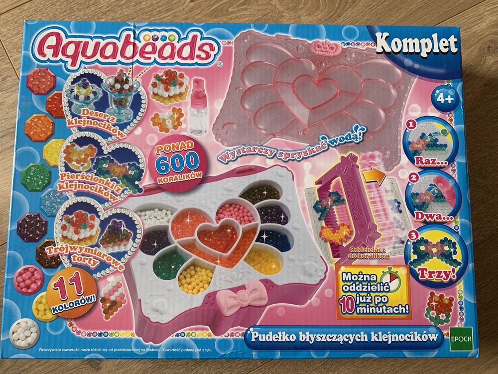 Aquabeads Zestaw Kreatywny Pudełko Błyszczących Klejnocików