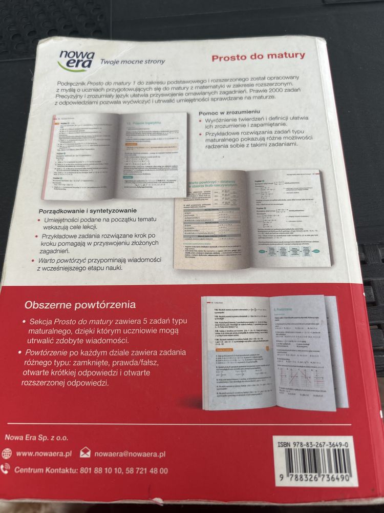 Podręcznik do matematyki dla 1 klasy liceum technikum
