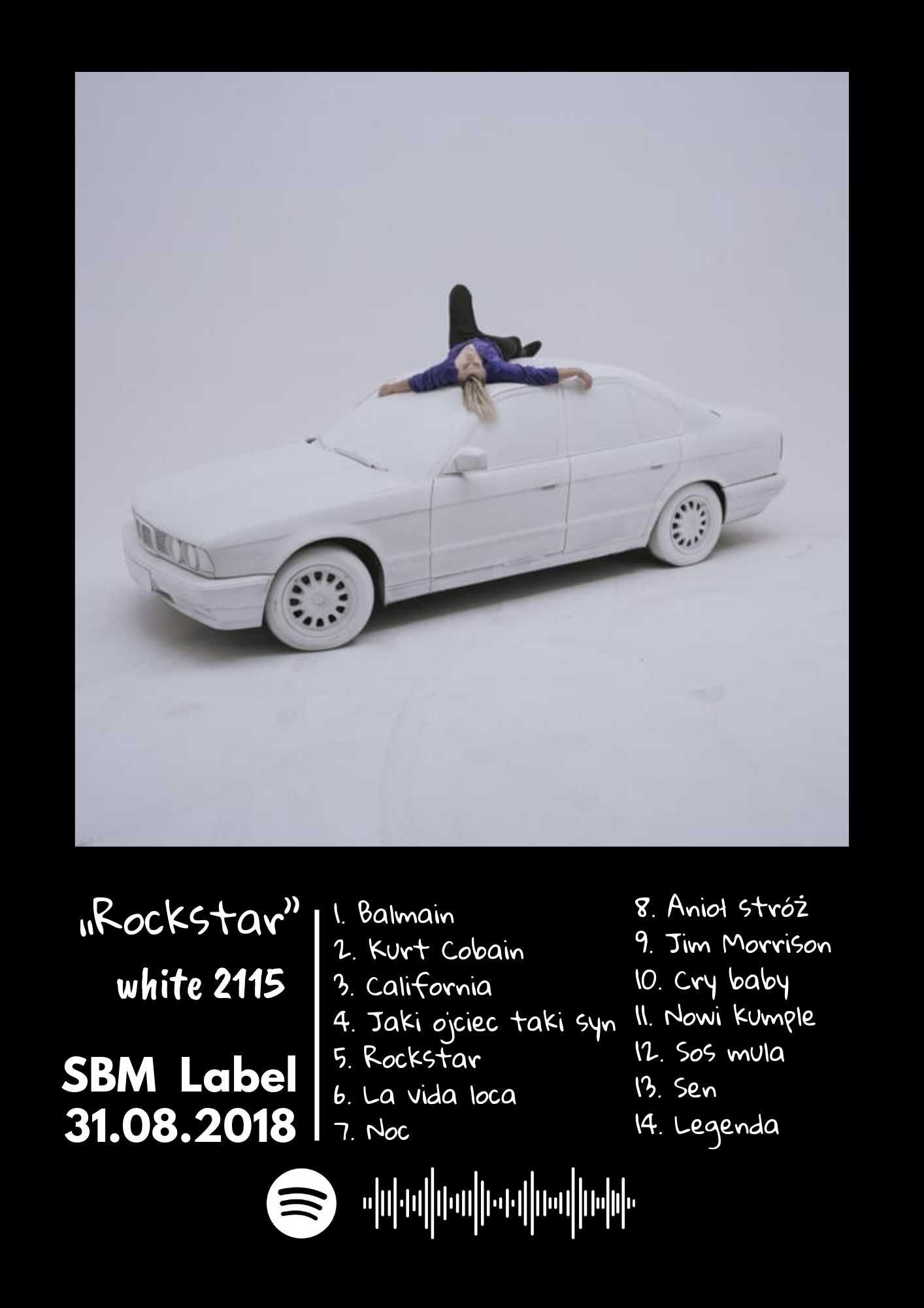 plakat white 2115 "Rockstar" obraz z ramką!