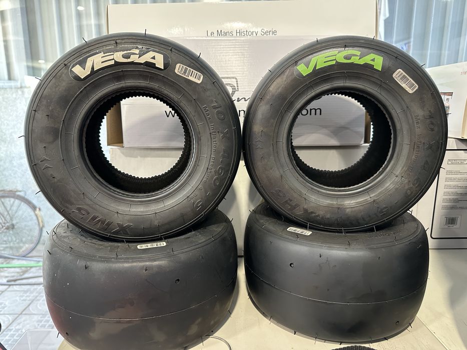 Pneus Karting Vega Branco/Verde