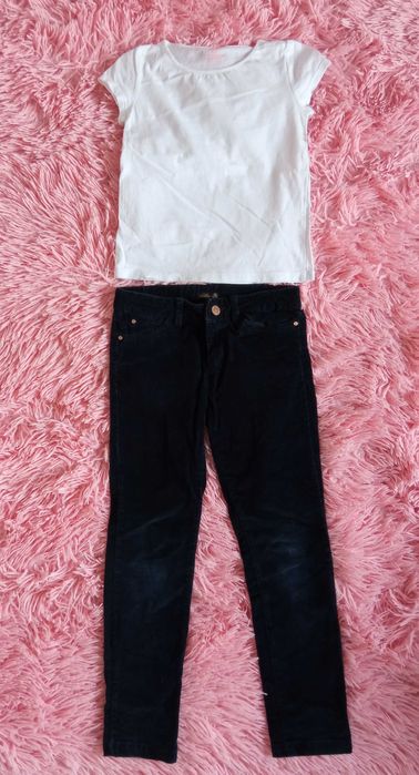 Spodnie Zara + koszulka 116