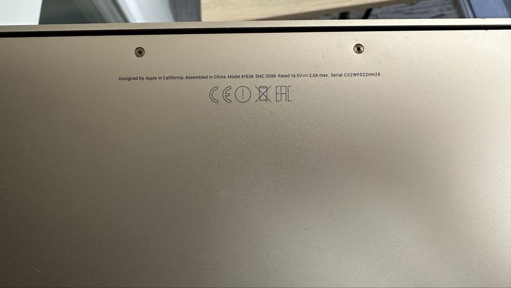 MacBook 12 256GB 2017 року