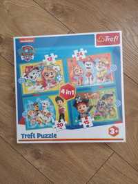 Puzzle 4w1 Psi Patrol Trefl nowe zafoliowane